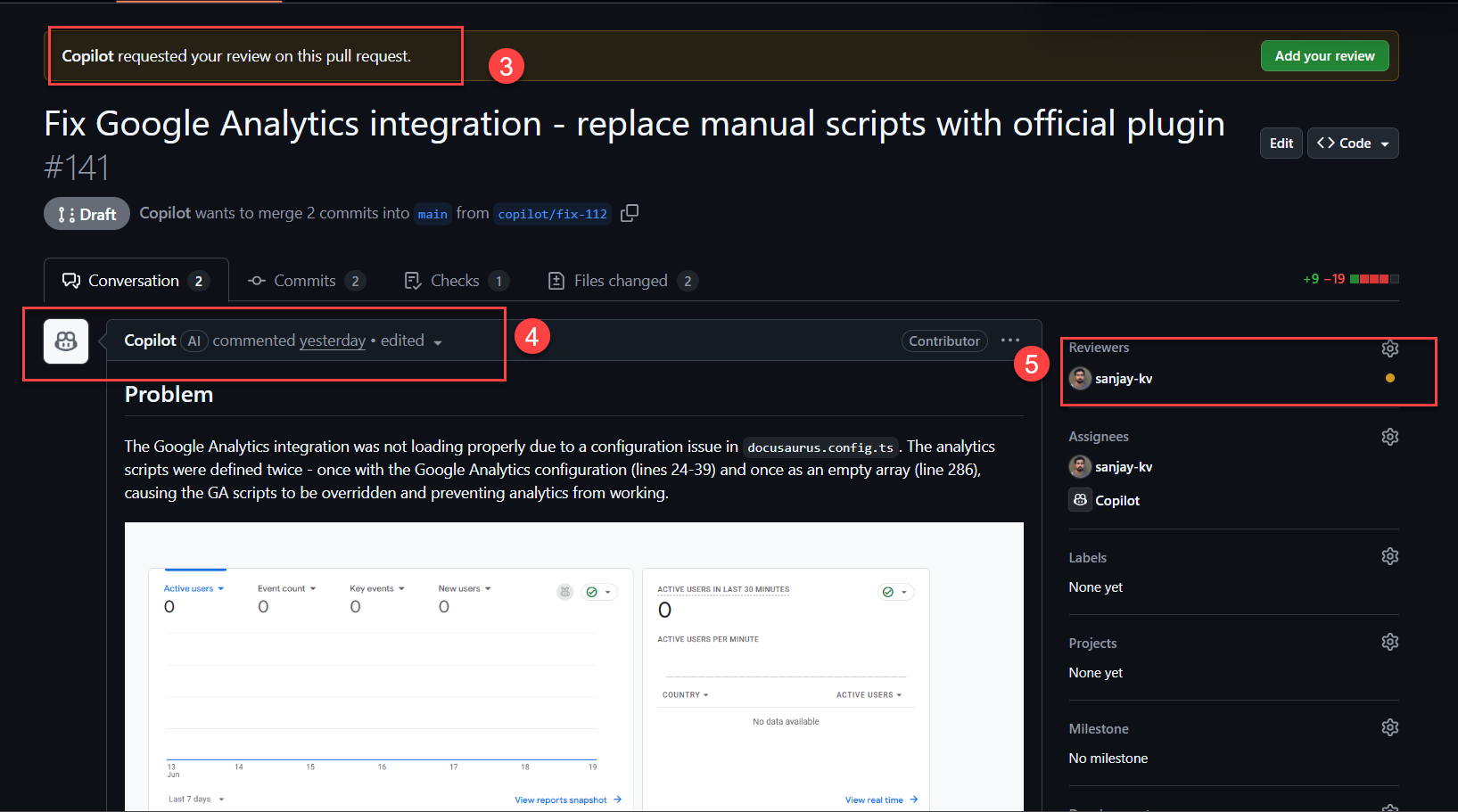 Promotional banner for GitHub Copilot feedback