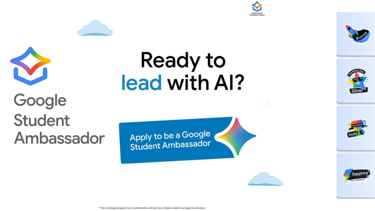 Google Student Ambassador program overview image